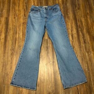 Levi's Jeans Women's 30 Premium Denim 70s High Flare Big E Classic Western
